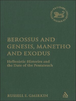 cover image of Berossus and Genesis, Manetho and Exodus